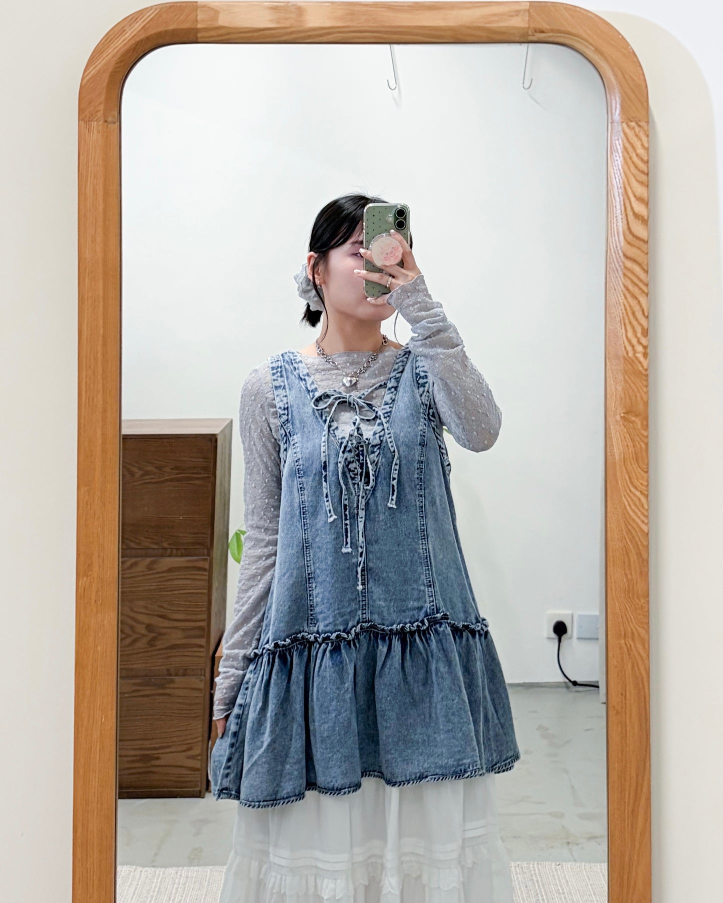 TP753-  2 Way Cool Touch Tunic | Blue Denim | Black Denim