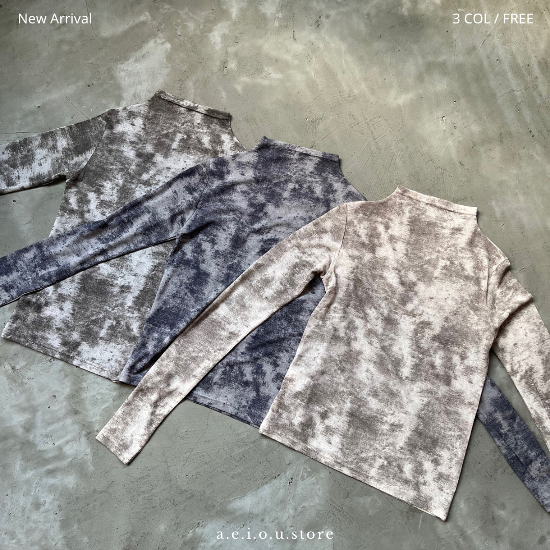 TP188- Tie-dye Top | Beige | Black | Navy