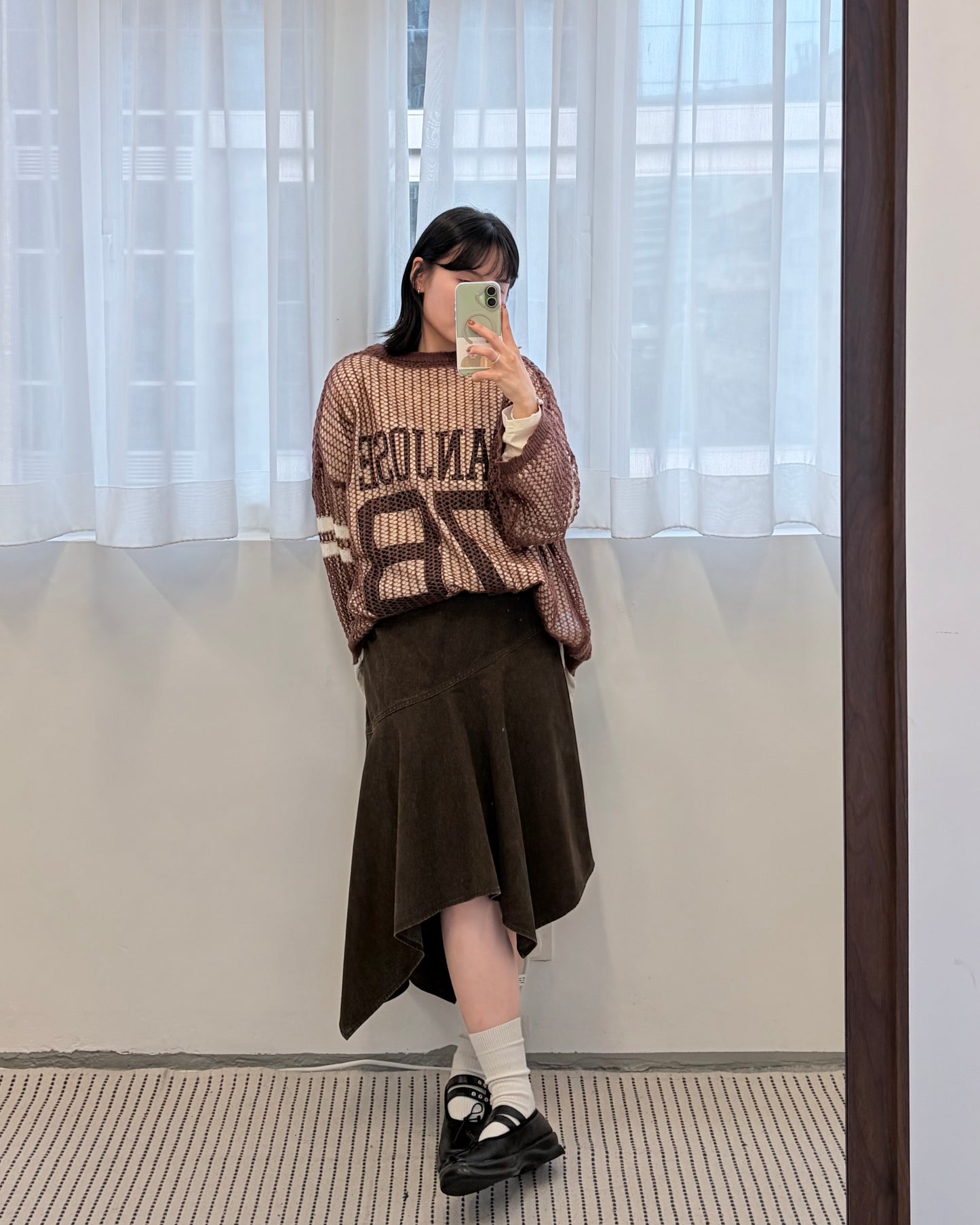 TP707- Printed Sweater x Knitwear Set | Ivory | Navy | Brown