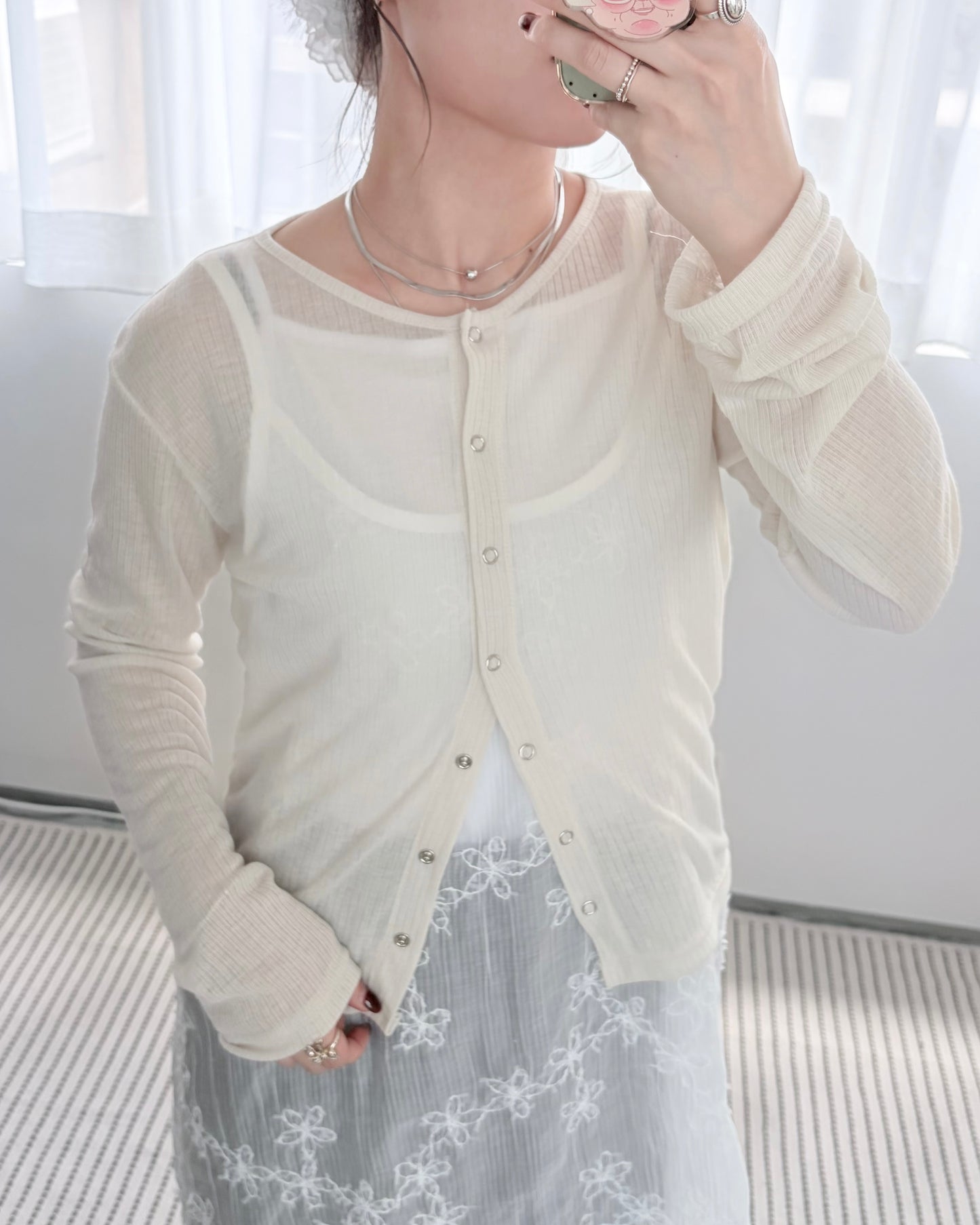 TP790- 薄薄Cardigan | Ivory | Lime | Black