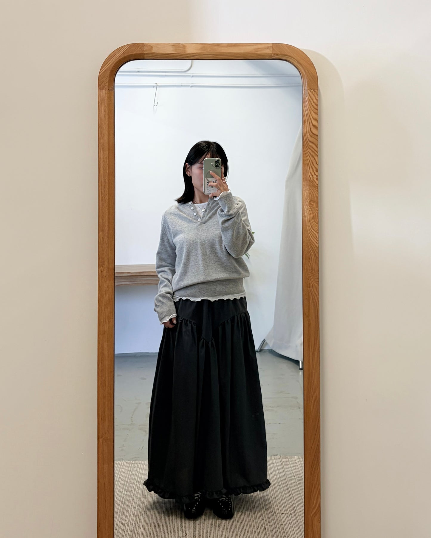 TP718- 🐏Cashmere Button Basic Top | Oatmeal | Pink | Lime | Grey