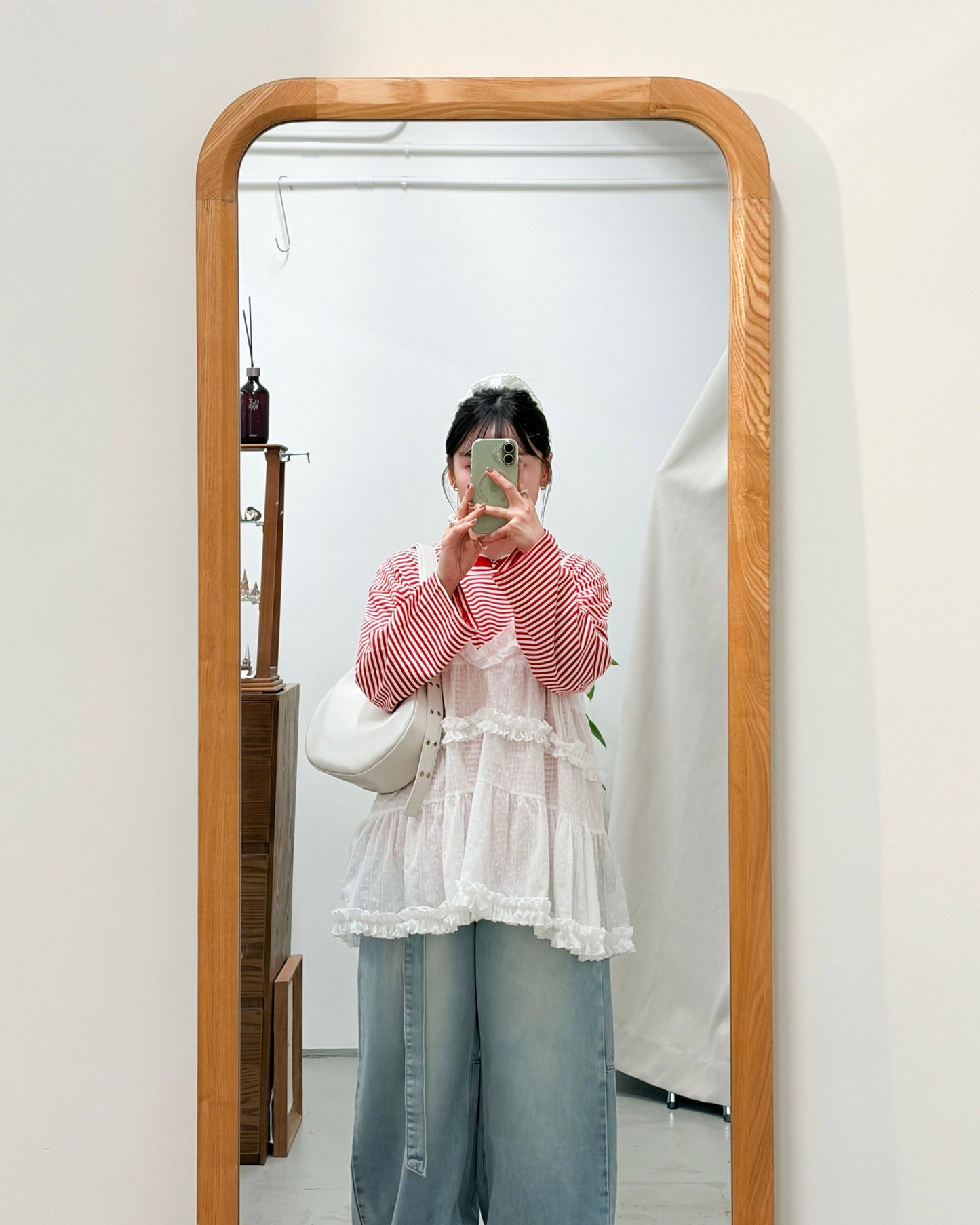 TP731- Soft Cotton Striped Top | Red | Navy | Black