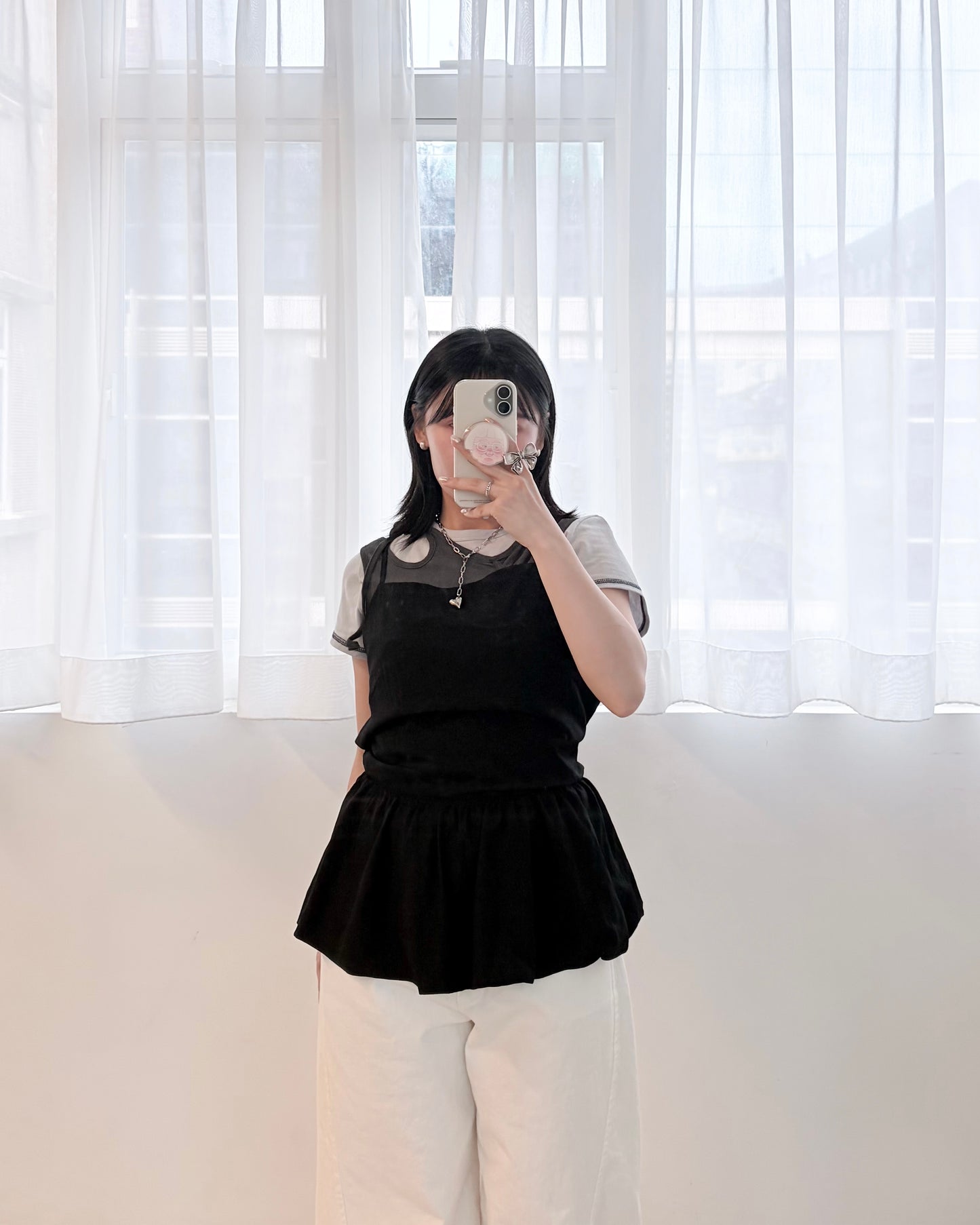 TP816-  背多分背心 | White | Black