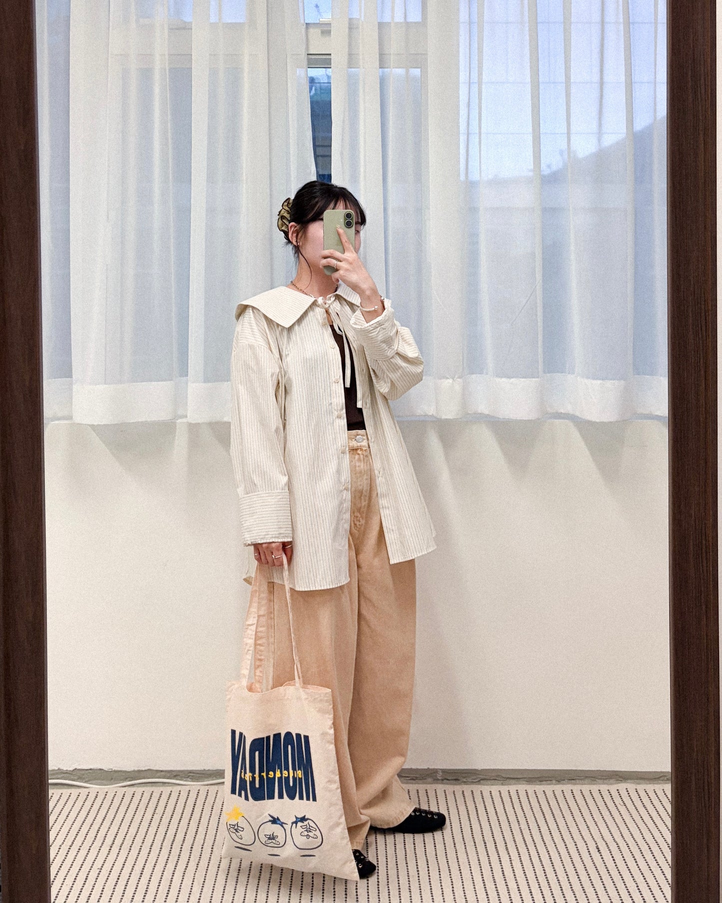 TP777- Sailor collar shirt | Pink | Yellow | Blue