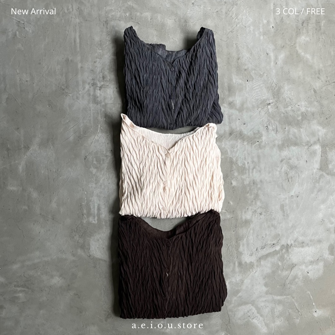 TP228- 2 Ways Tree Pattern Top | Ivory | Brown | Charcoal