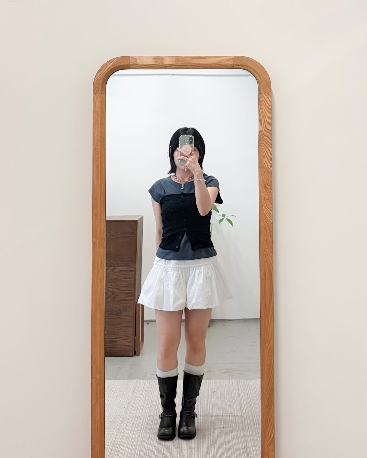 TP749 - Button Tube Top | Light Grey | Grey | Black