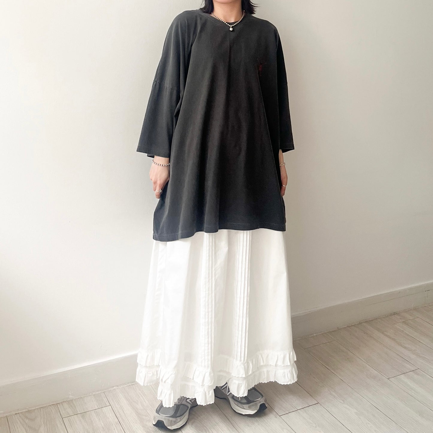 TP485- 芝麻街 UNISEX Big Tee | Charcoal