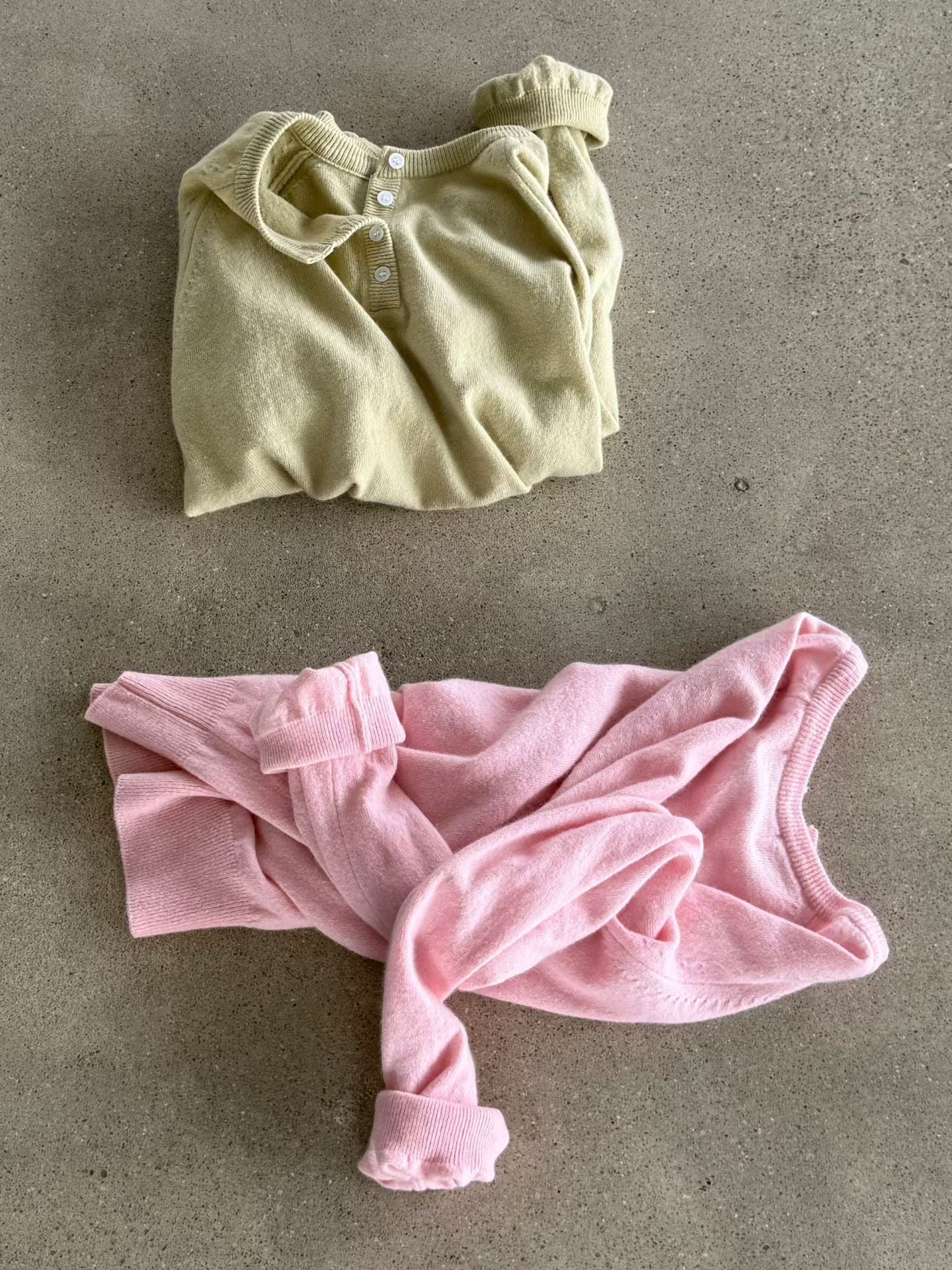 TP718- 🐏Cashmere Button Basic Top | Oatmeal | Pink | Lime | Grey