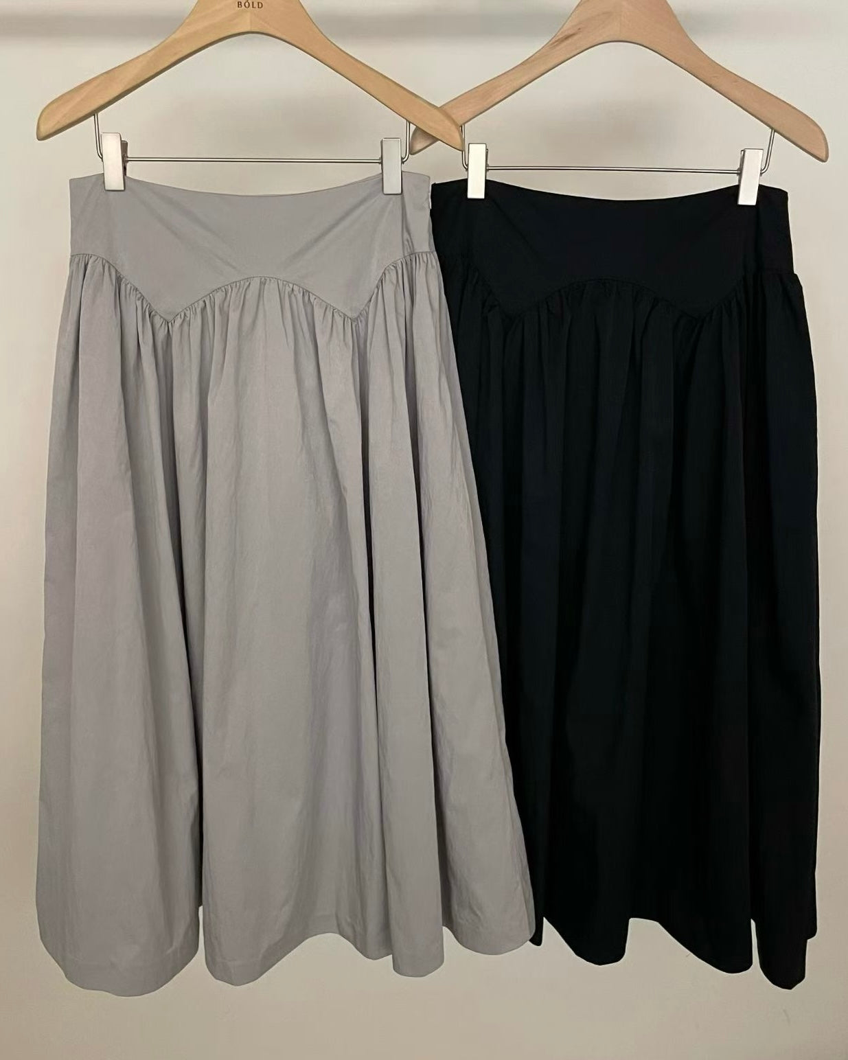 SK138- High Quality Umbrella Skirt | Grey | Navy ( S / M )