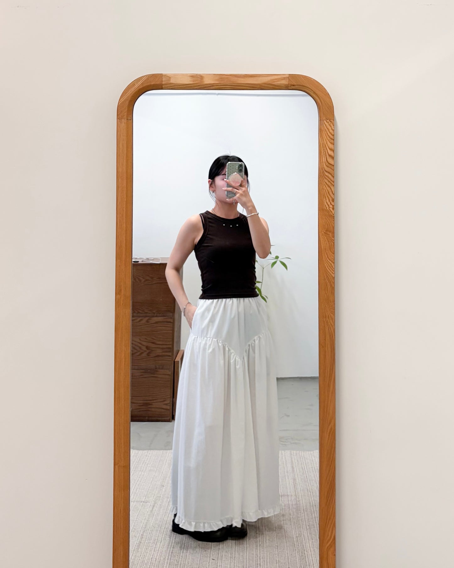 TP747- Rivet Vest Top | White | Grey | Brown | Green | Black