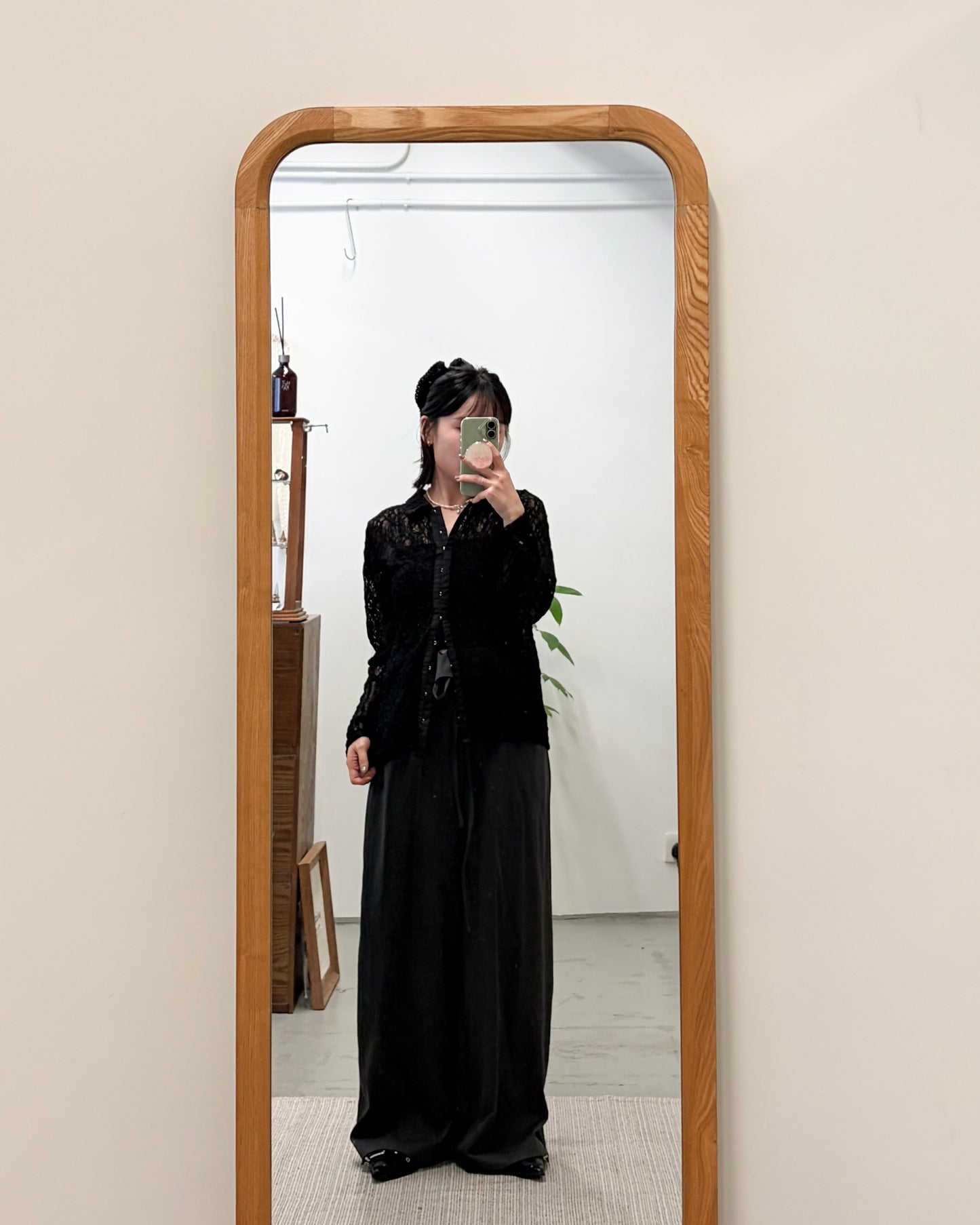 PT107- Ruffle Waist Pants | Light Grey | Charcoal ( 顯高顯瘦！ )
