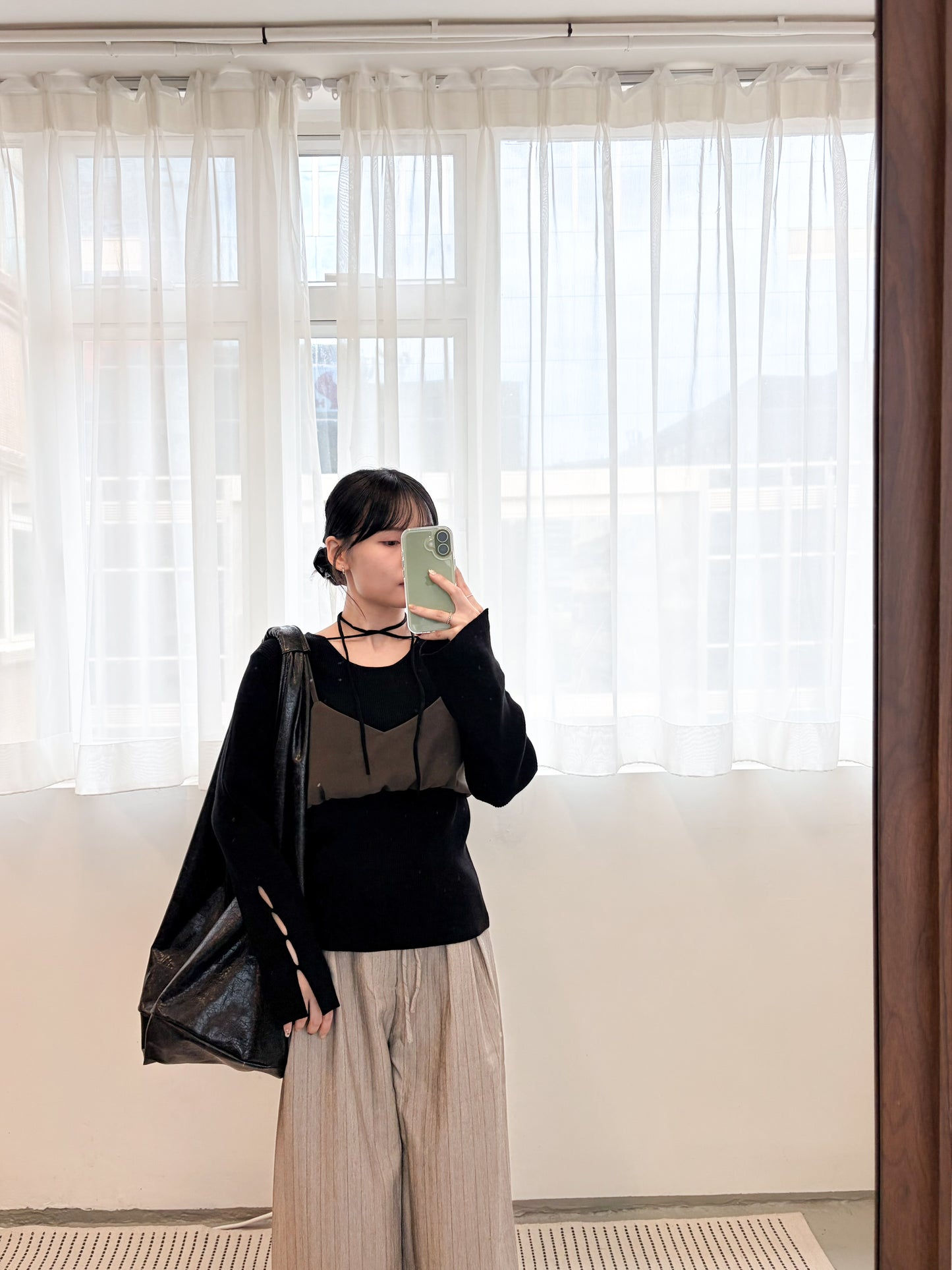 TP685- Bobble Vest Top | Brown | Charcoal