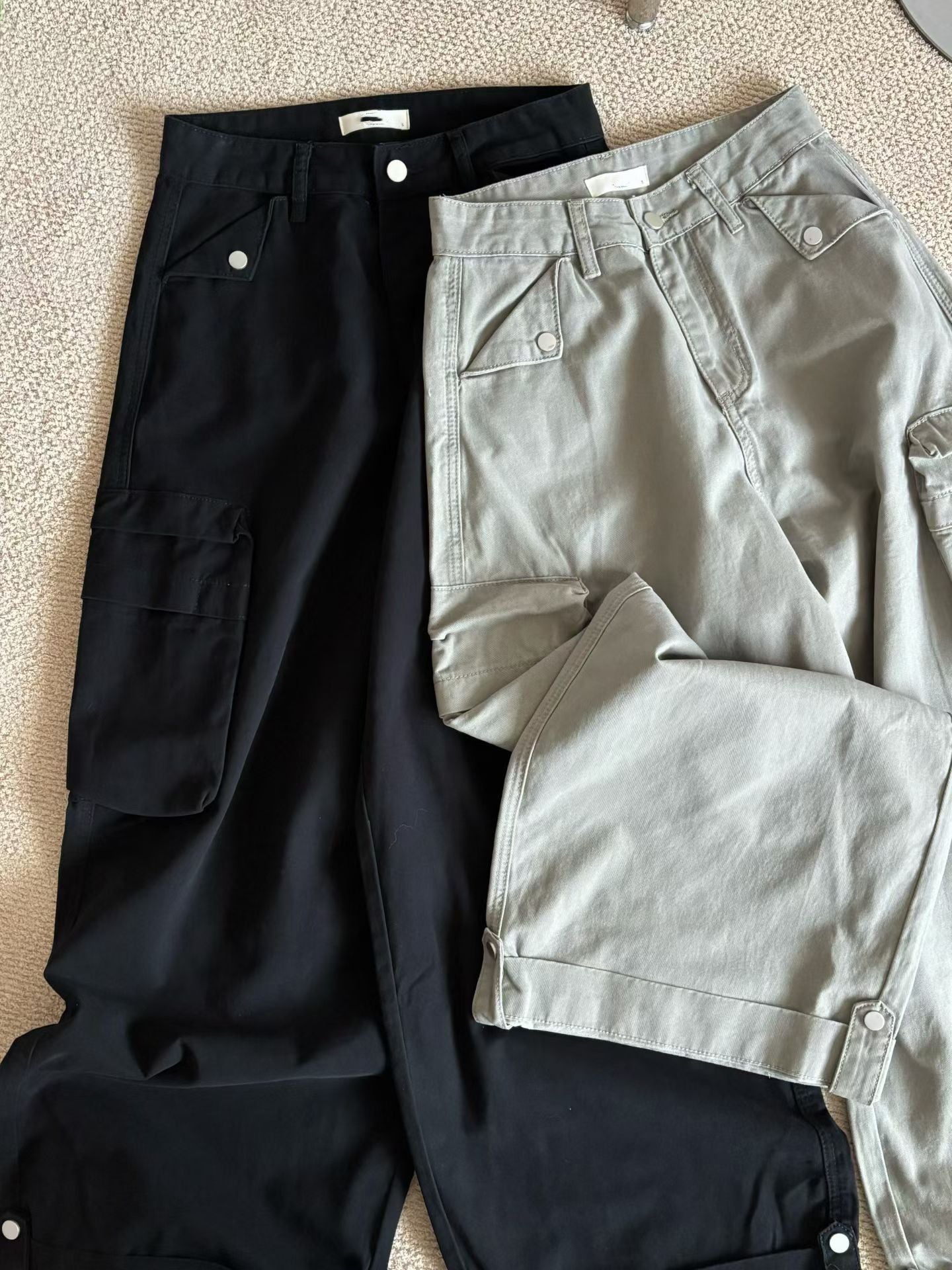 PT122- Pocket Pants | Khaki | Black