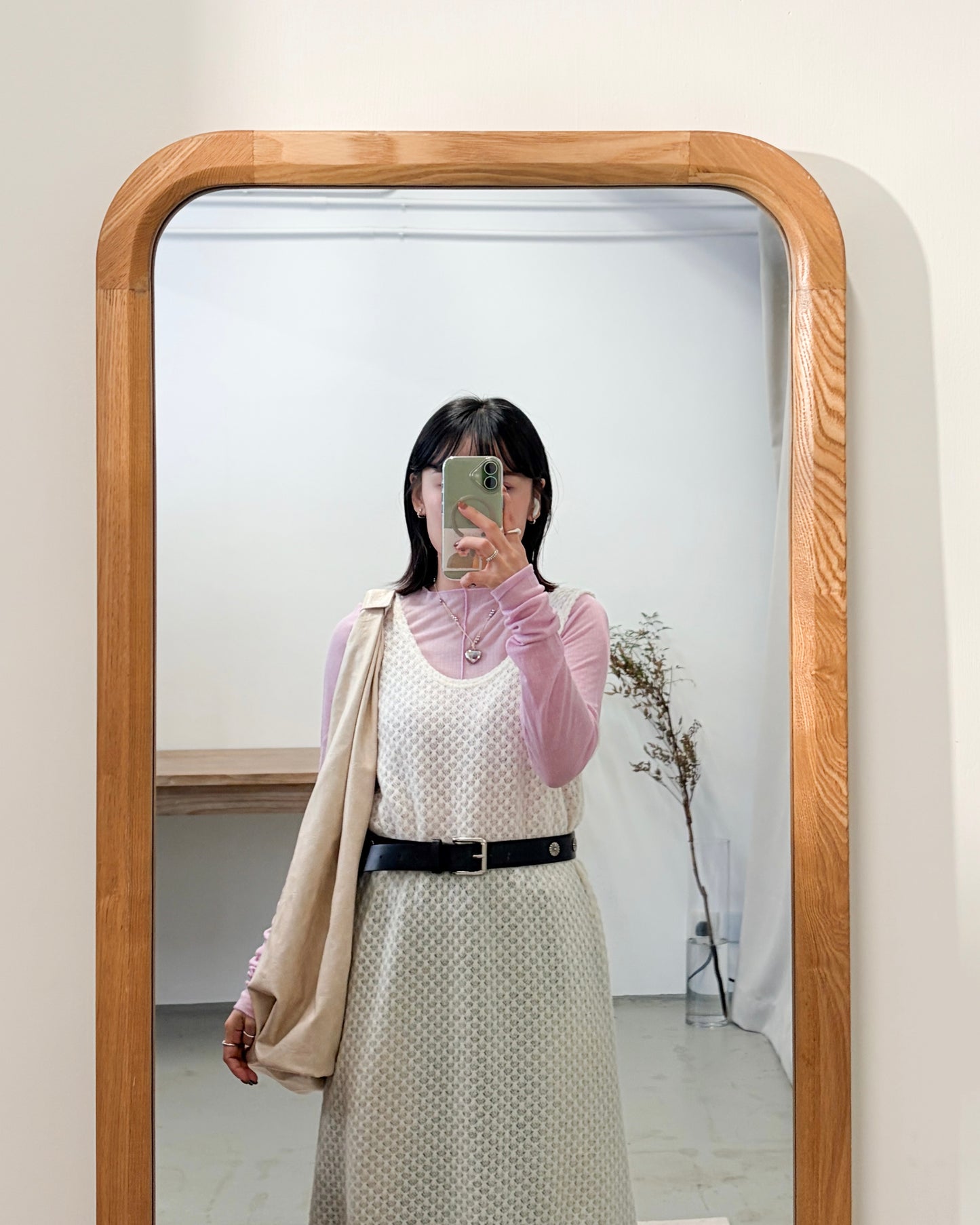 OP73- 凹凸紋背心one piece | Ivory | Brown | Black