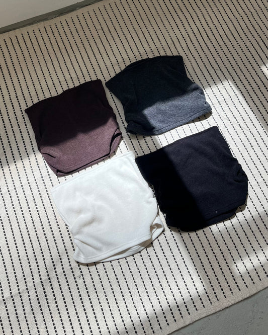 TP671- Tube Top Vest | Ivory | Grey | Brown | Black