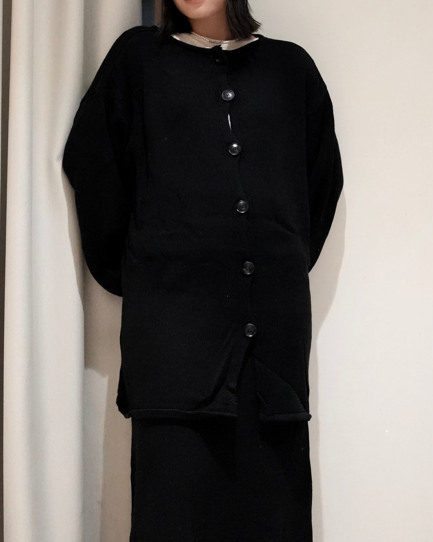 TP705- 3 Way Set Top With Skirt | Grey | Black ( 上衣+ 半截裙 2 件 )