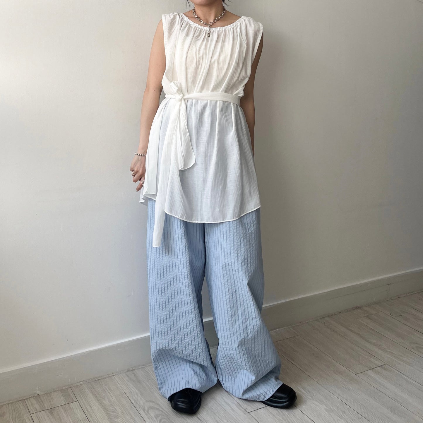 PT86- Summer Pants | Stripe Blue | Stripe Black