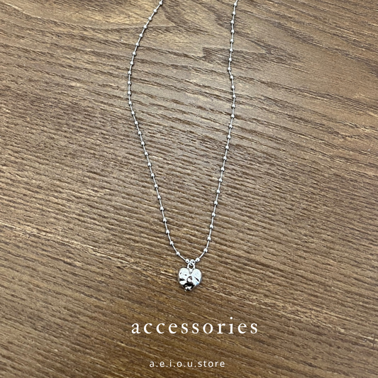 AC171- Stone Heart Necklace