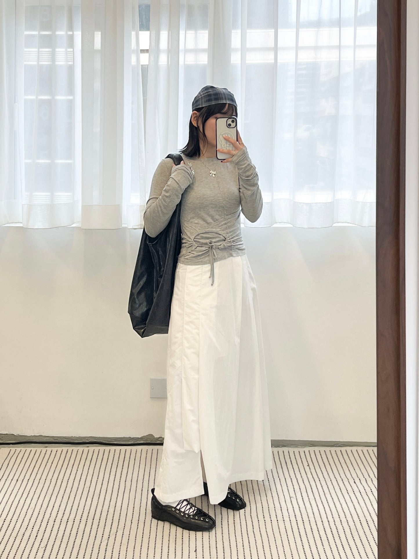 TP673- Circle Drawstring Top | White |Grey | Black