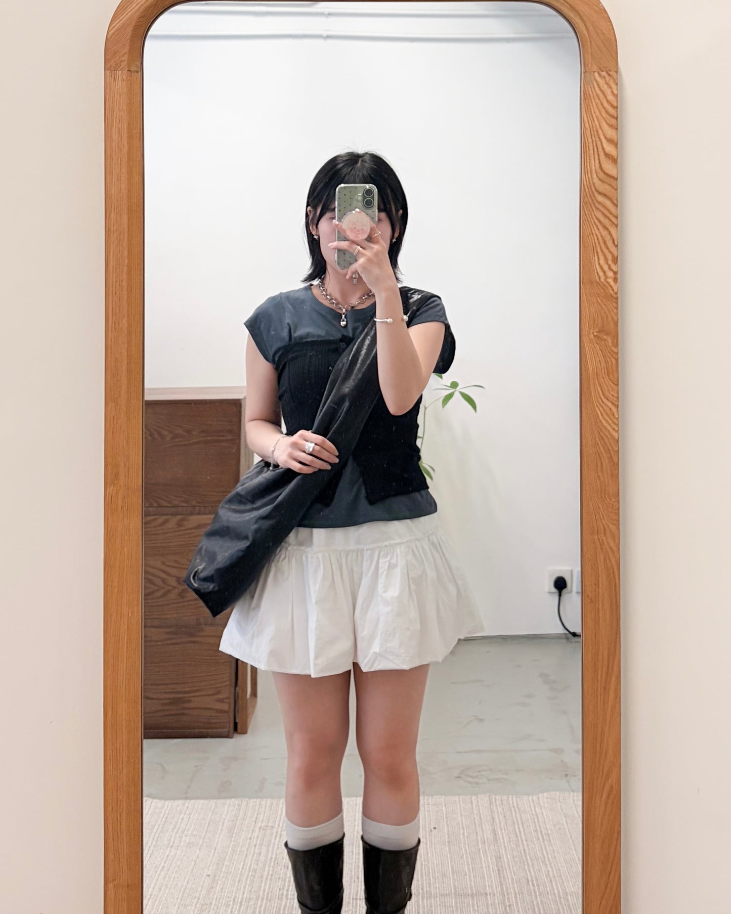 TP749 - Button Tube Top | Light Grey | Grey | Black