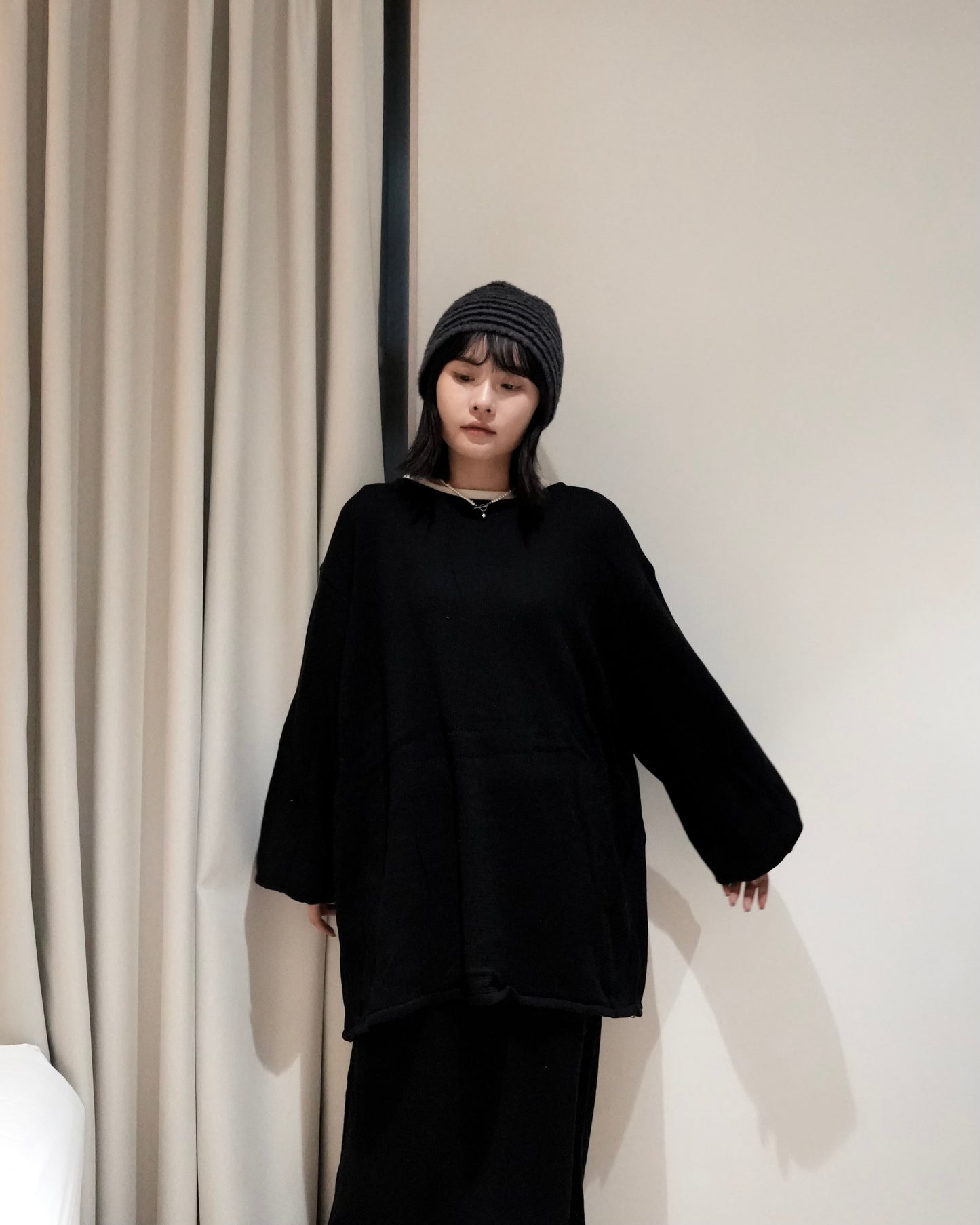 TP705- 3 Way Set Top With Skirt | Grey | Black ( 上衣+ 半截裙 2 件 )