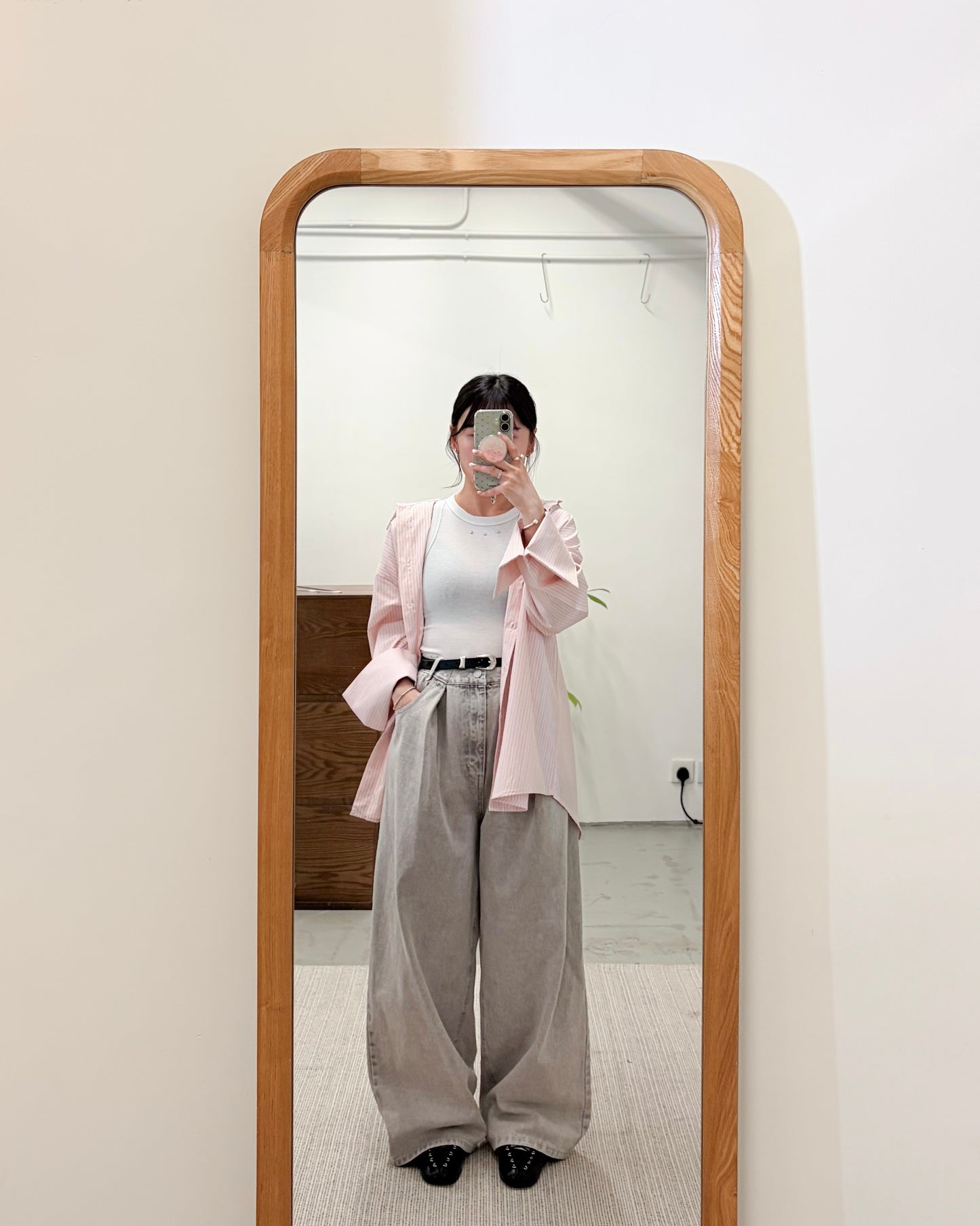 PT109- Denim Tuck Pant | Yellow | Grey