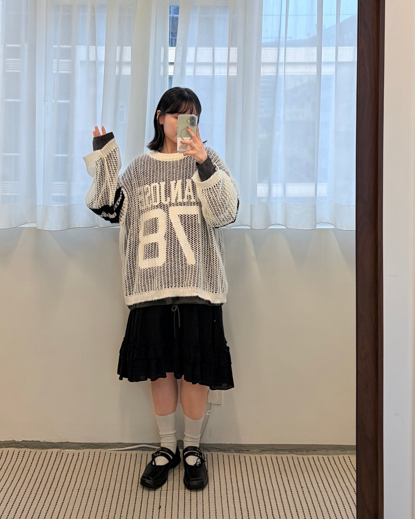 TP707- Printed Sweater x Knitwear Set | Ivory | Navy | Brown