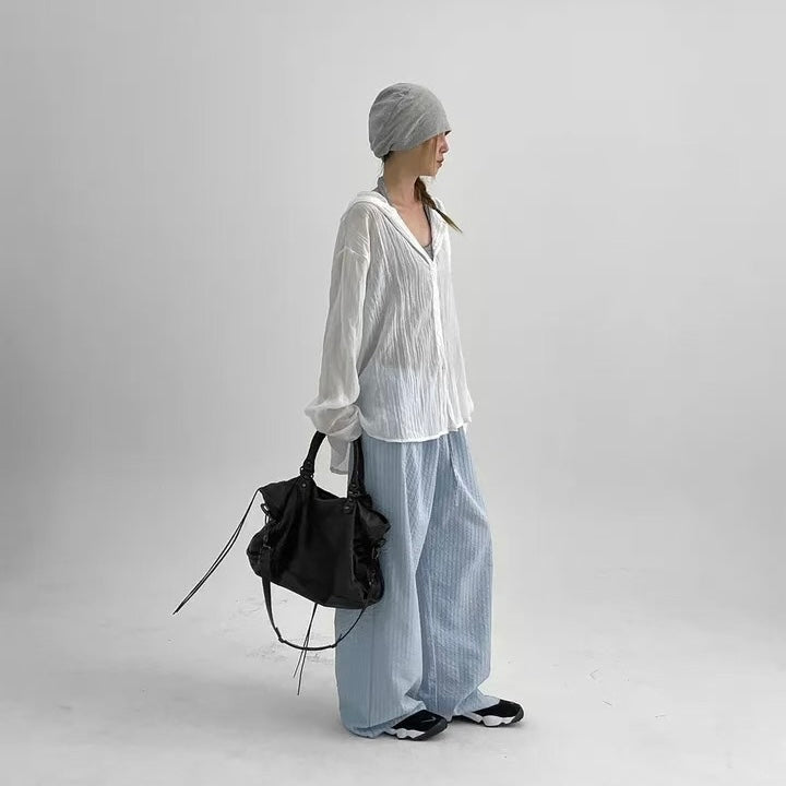 PT86- Summer Pants | Stripe Blue | Stripe Black