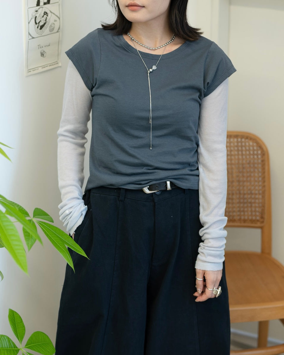 TP678- Short Sleeve Tee | Milk Tea | Brown | Grey | Navy | Black