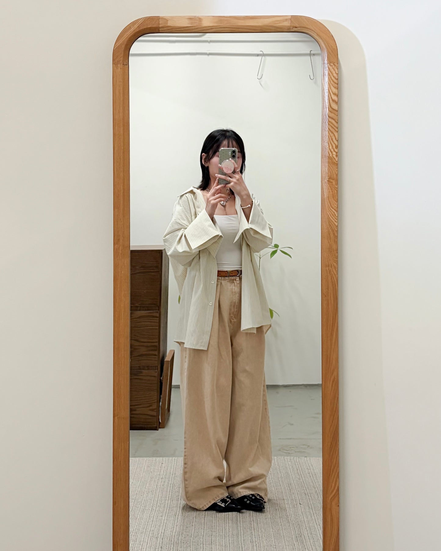 PT109- Denim Tuck Pant | Yellow | Grey