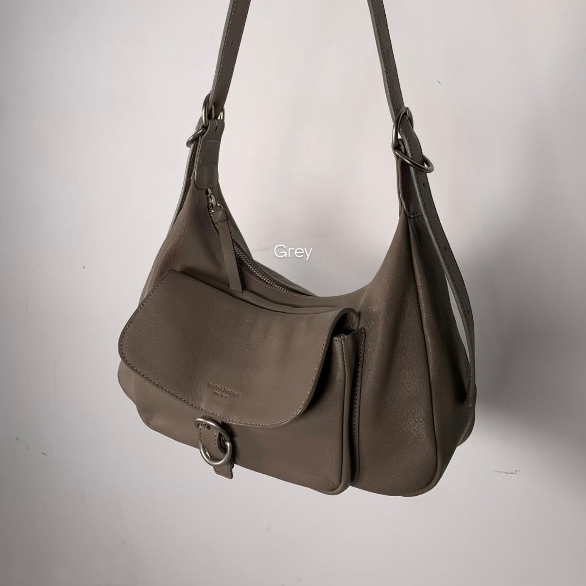 牛皮 法式流浪包 | Black | Brown | Grey | Camel