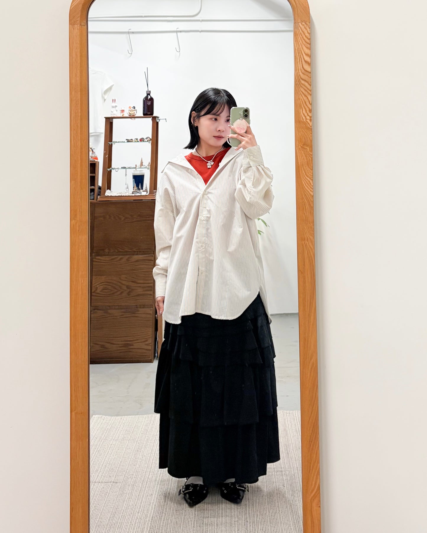 TP740-  2 Way Stripe Blouse | White | Beige | Pink | Blue