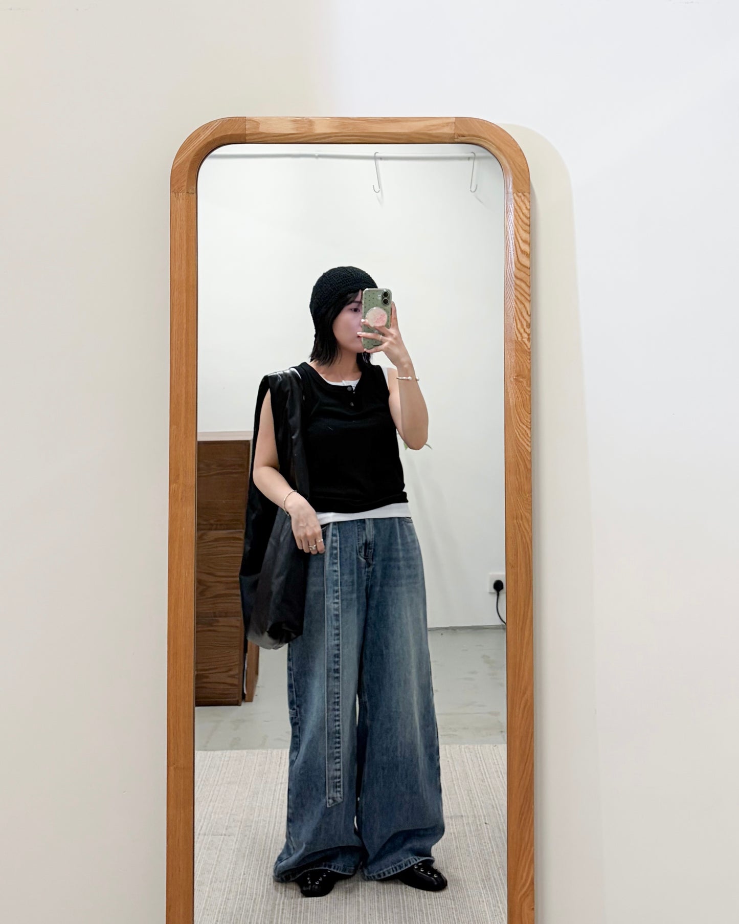 TP756- Button Vest | White | Blue | Black