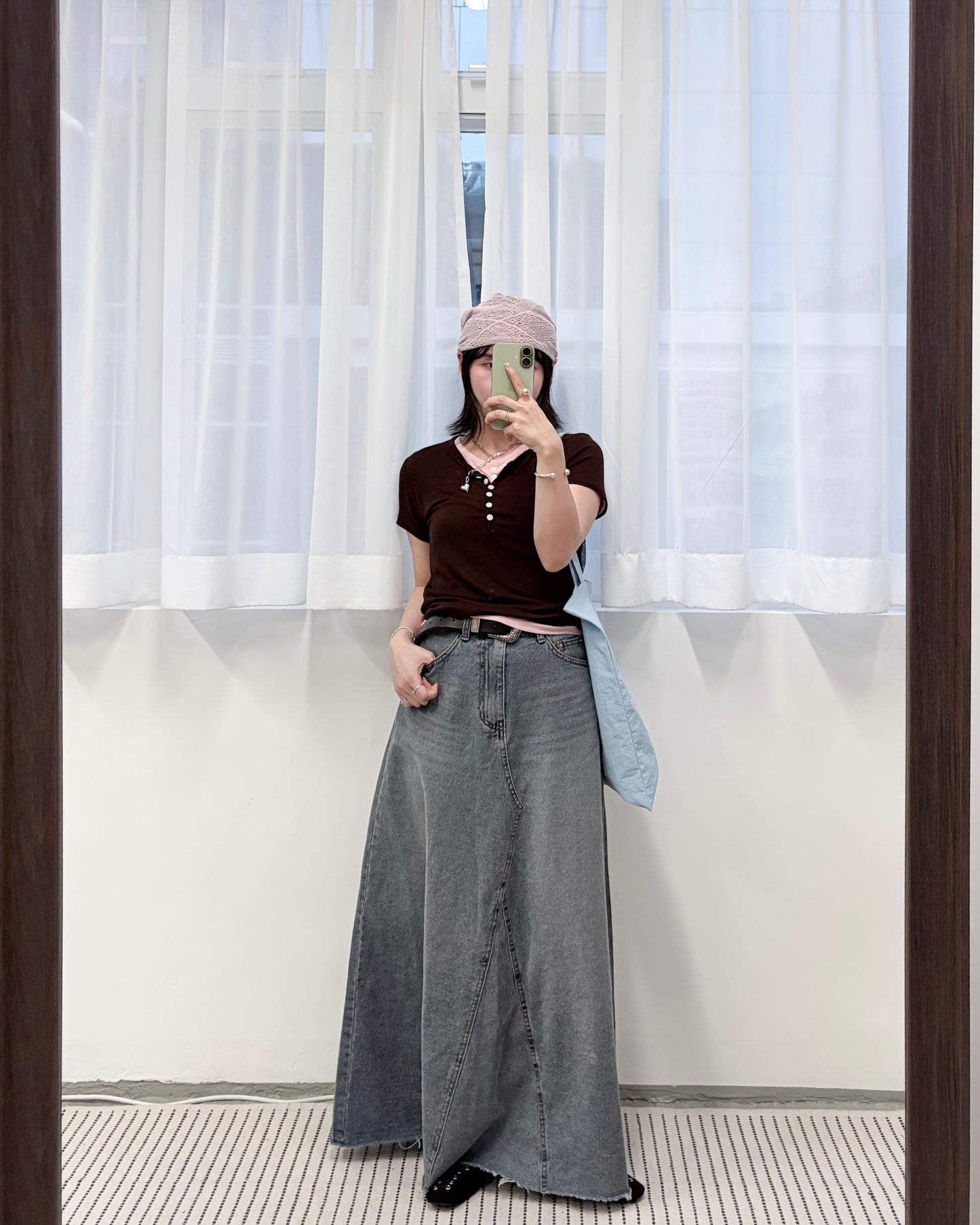 SK151- Daily Denim Skirt ( S / M )
