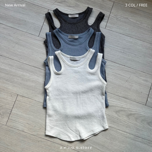 TP360- Double U Neck Vest | White | Blue | Grey Black