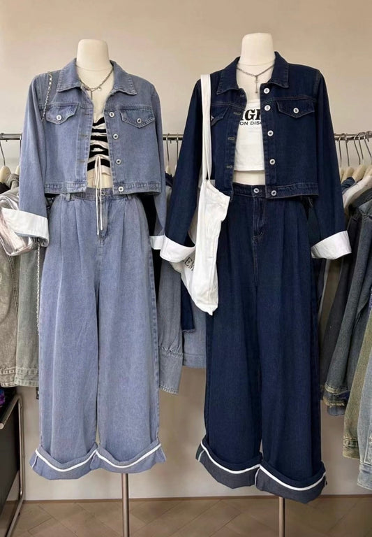 Denim Jacket & Pants | Blue | Navy