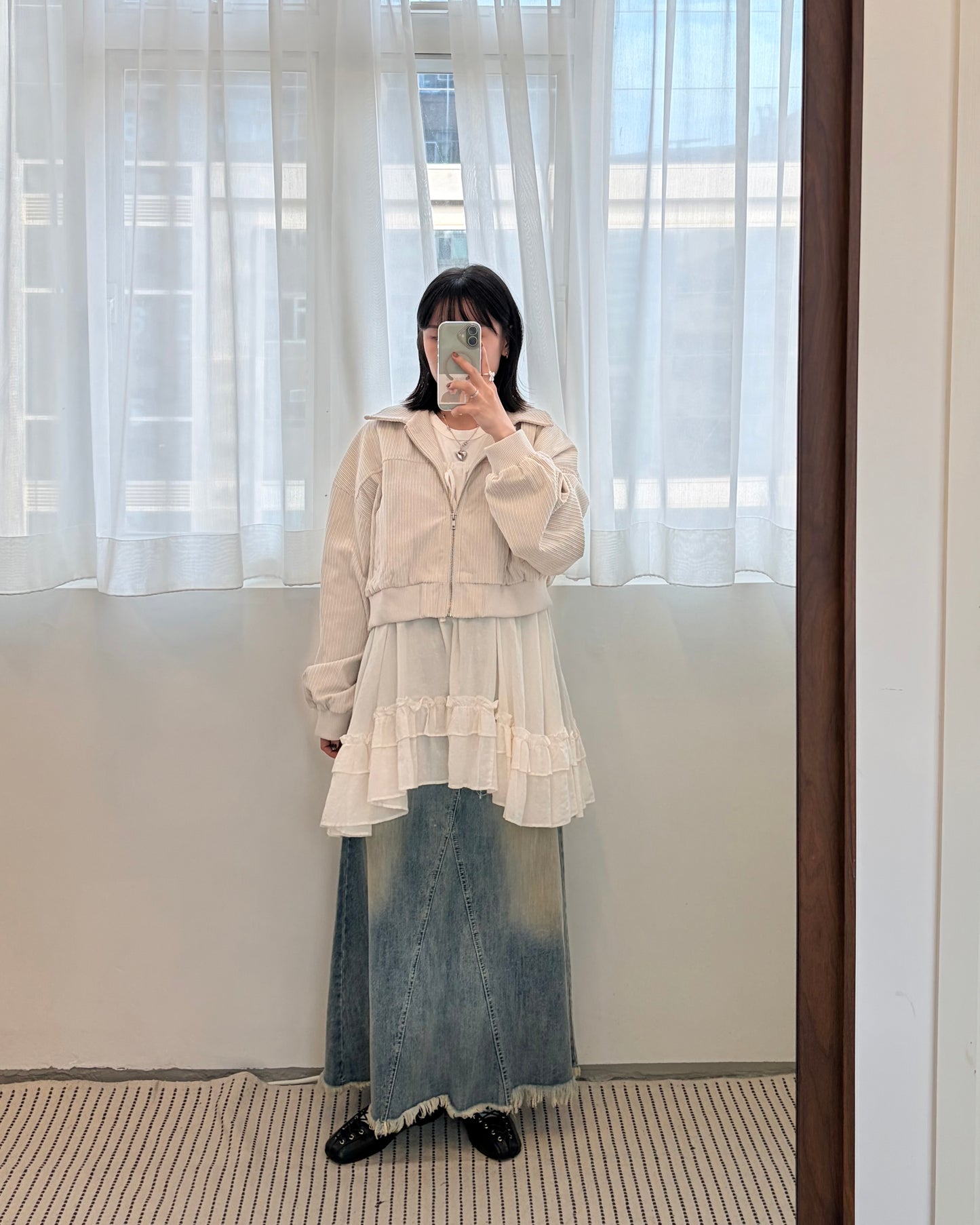 JK48- Corduroy Zip Cardigan | Ivory | Brown | Black