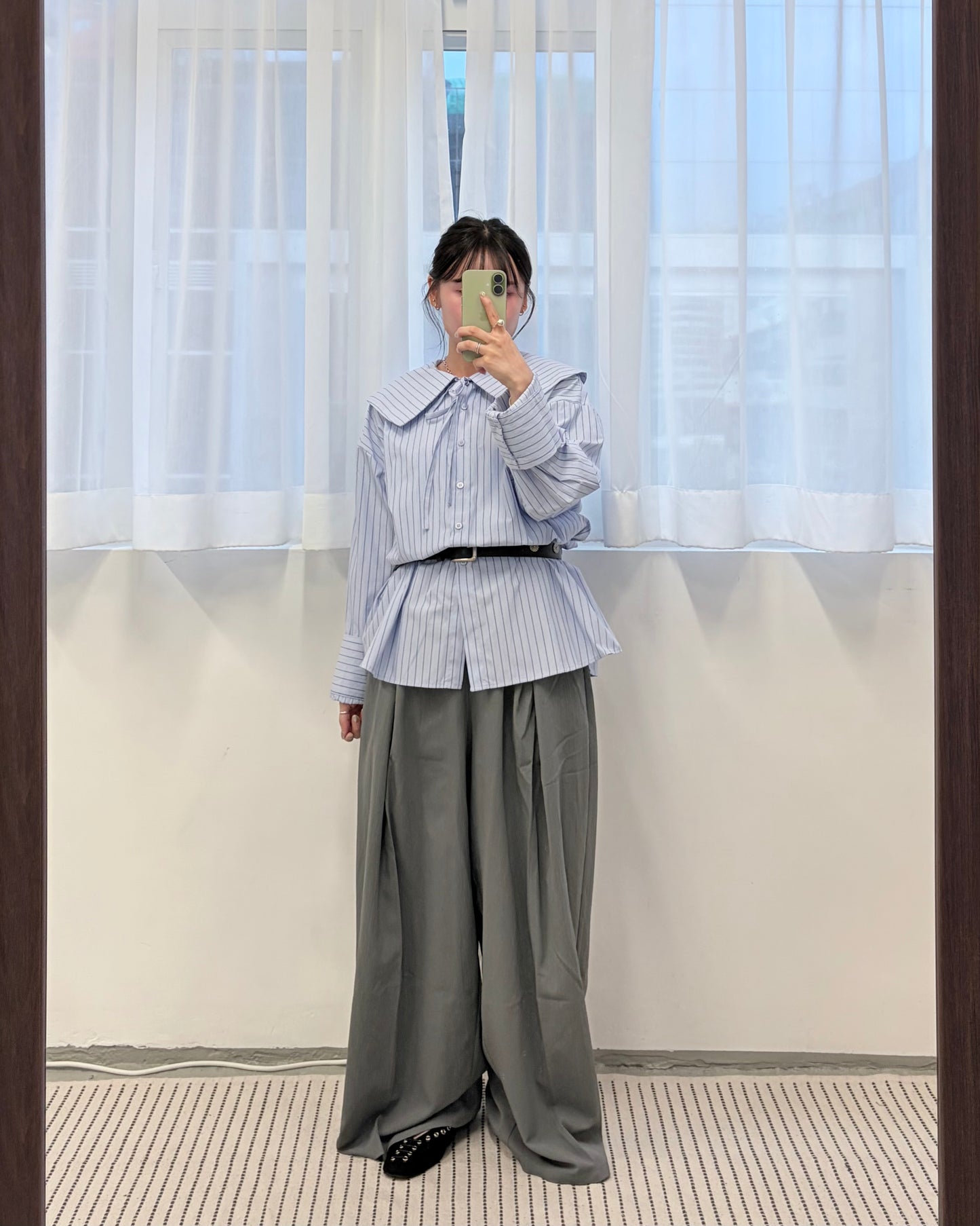 TP777- Sailor collar shirt | Pink | Yellow | Blue