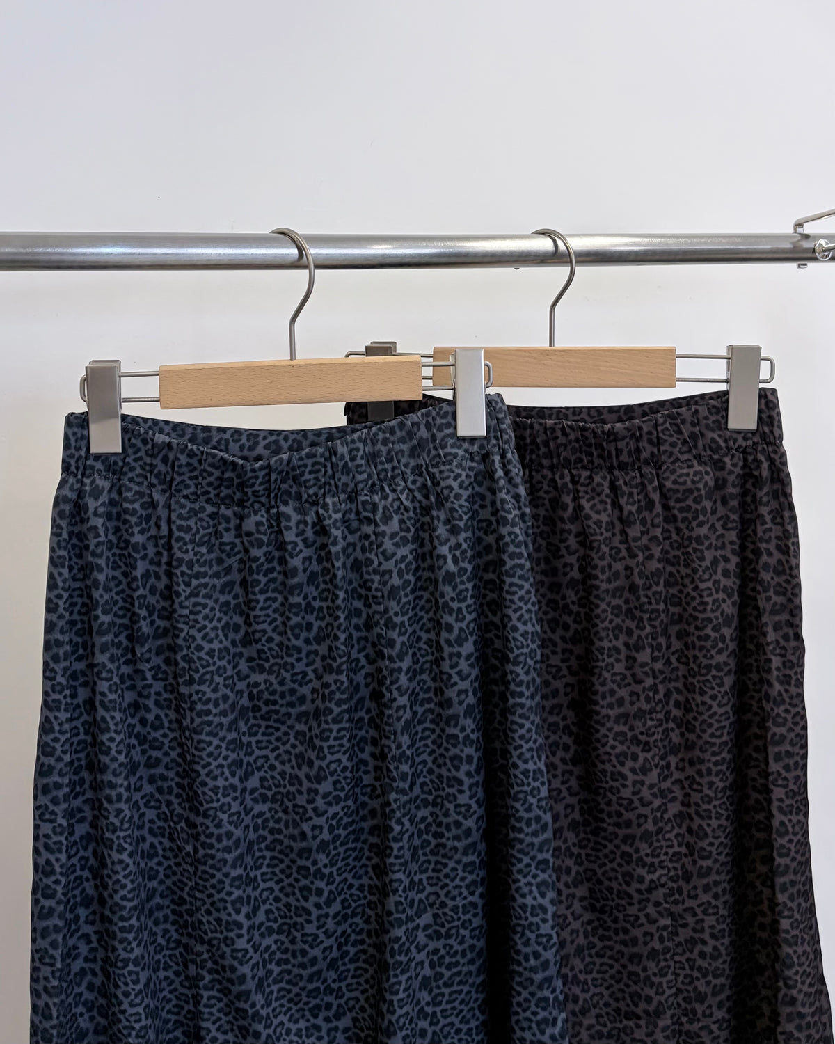SK158- Leopard Print Fish-Tail Long Skirt | Brown | Charcoal