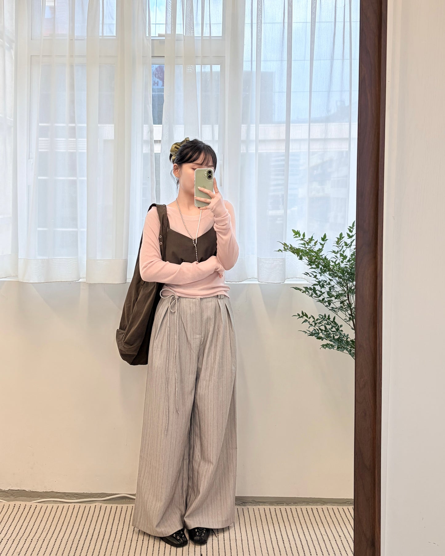 TP685- Bobble Vest Top | Brown | Charcoal