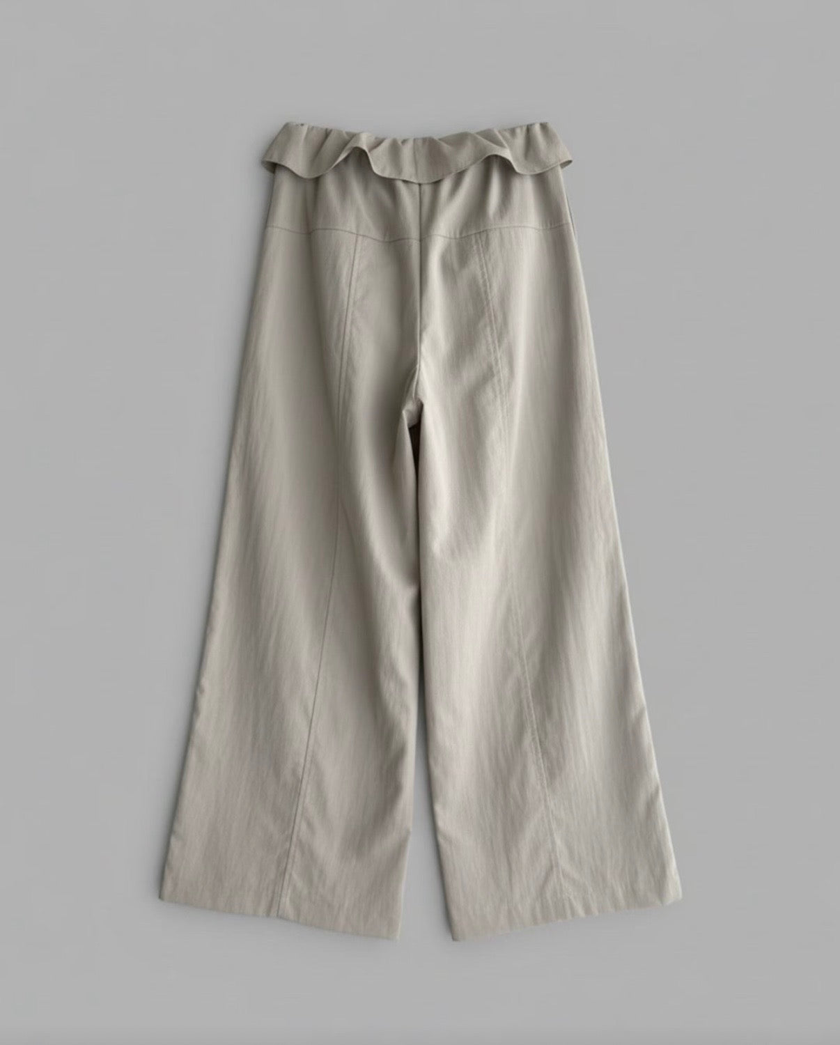 PT107- Ruffle Waist Pants | Light Grey | Charcoal ( 顯高顯瘦！ )