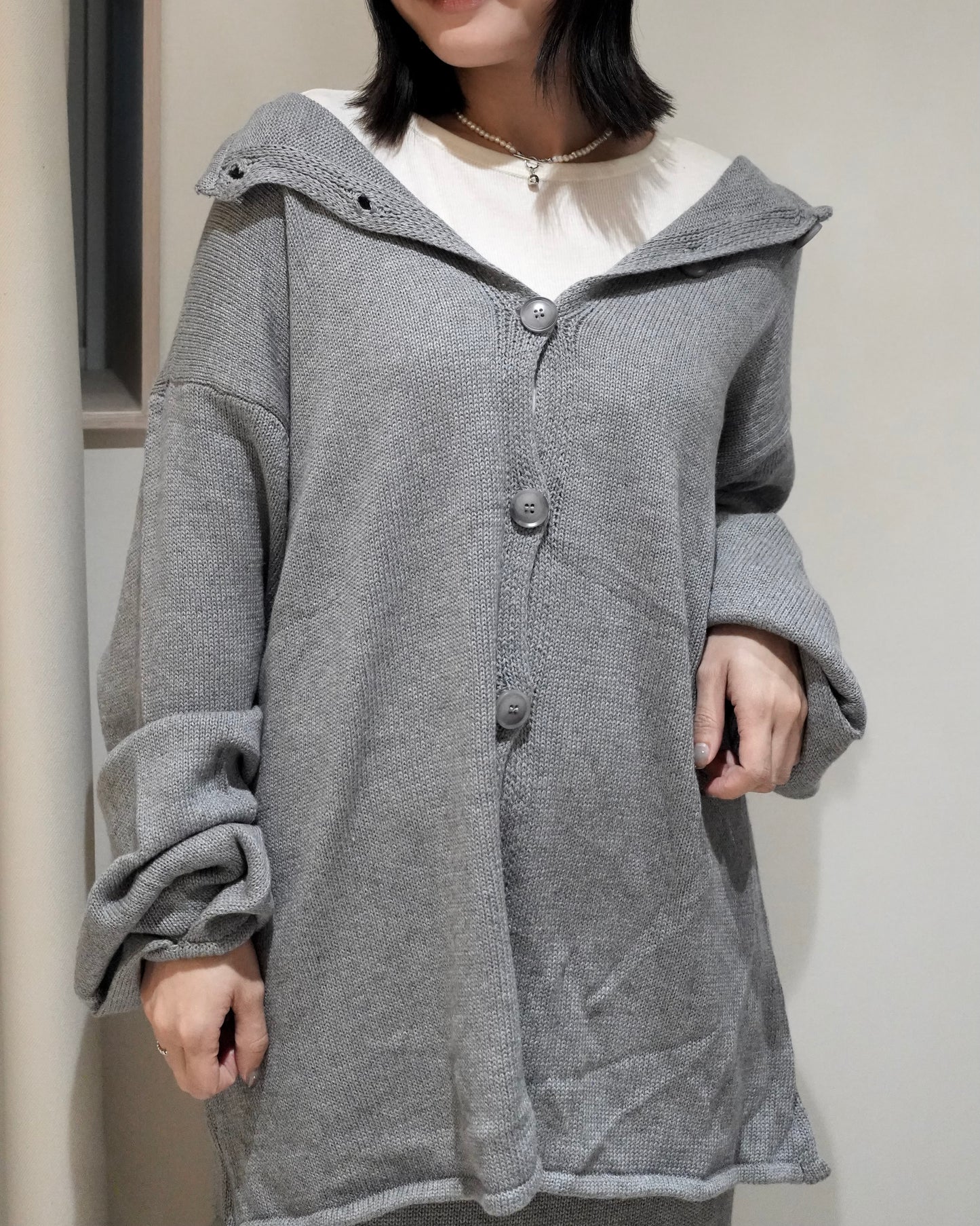 TP705- 3 Way Set Top With Skirt | Grey | Black ( 上衣+ 半截裙 2 件 )