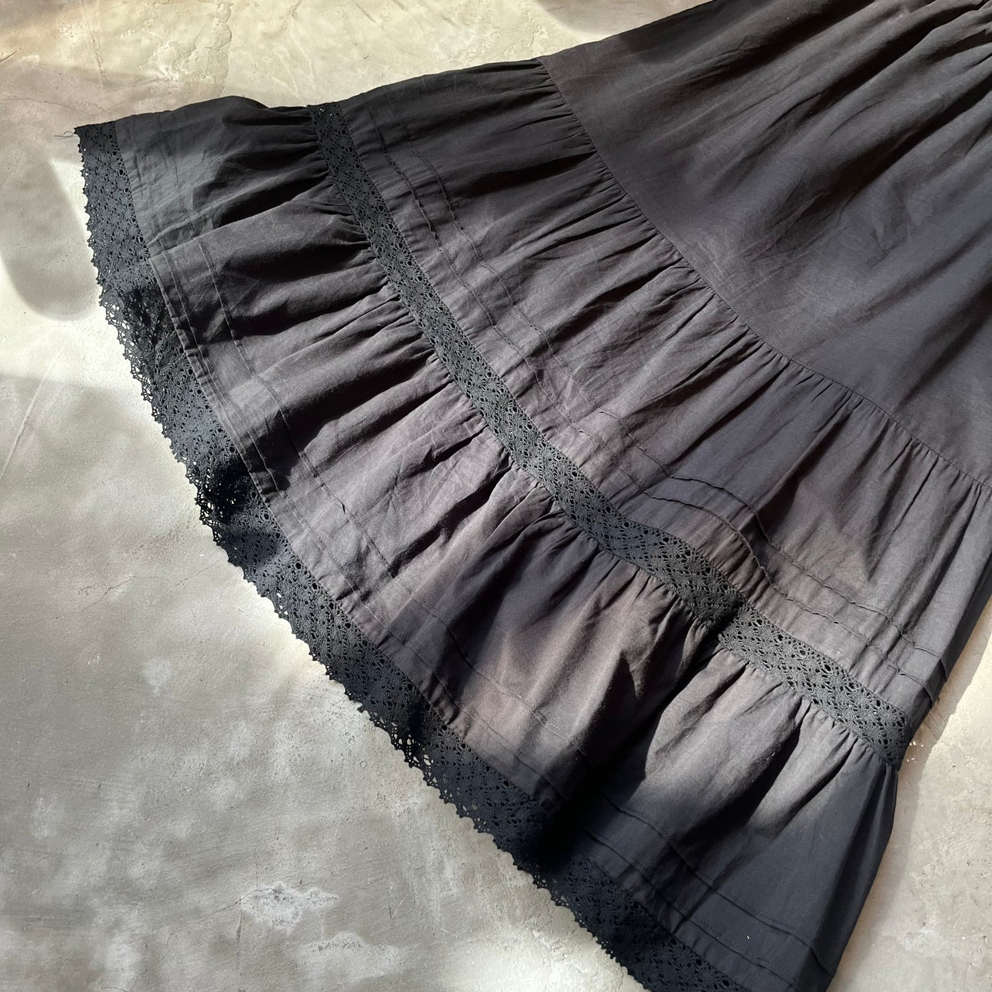 SK39- Black Lace Skirt