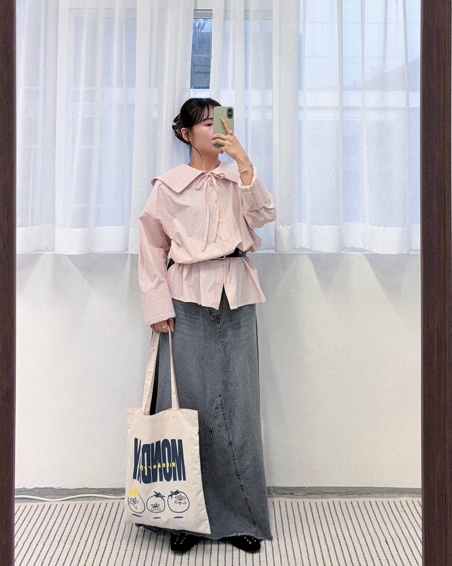 TP777- Sailor collar shirt | Pink | Yellow | Blue