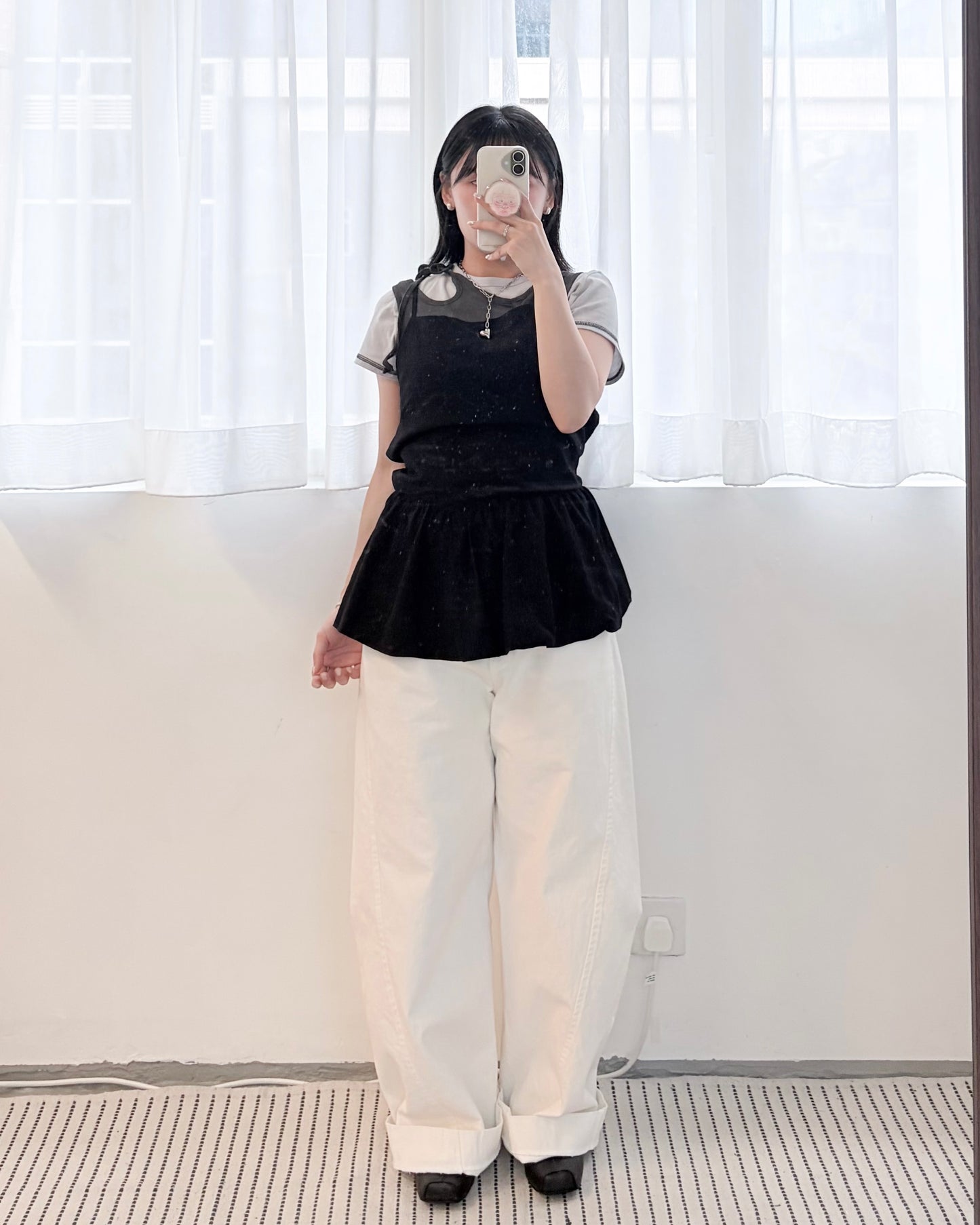 TP816-  背多分背心 | White | Black