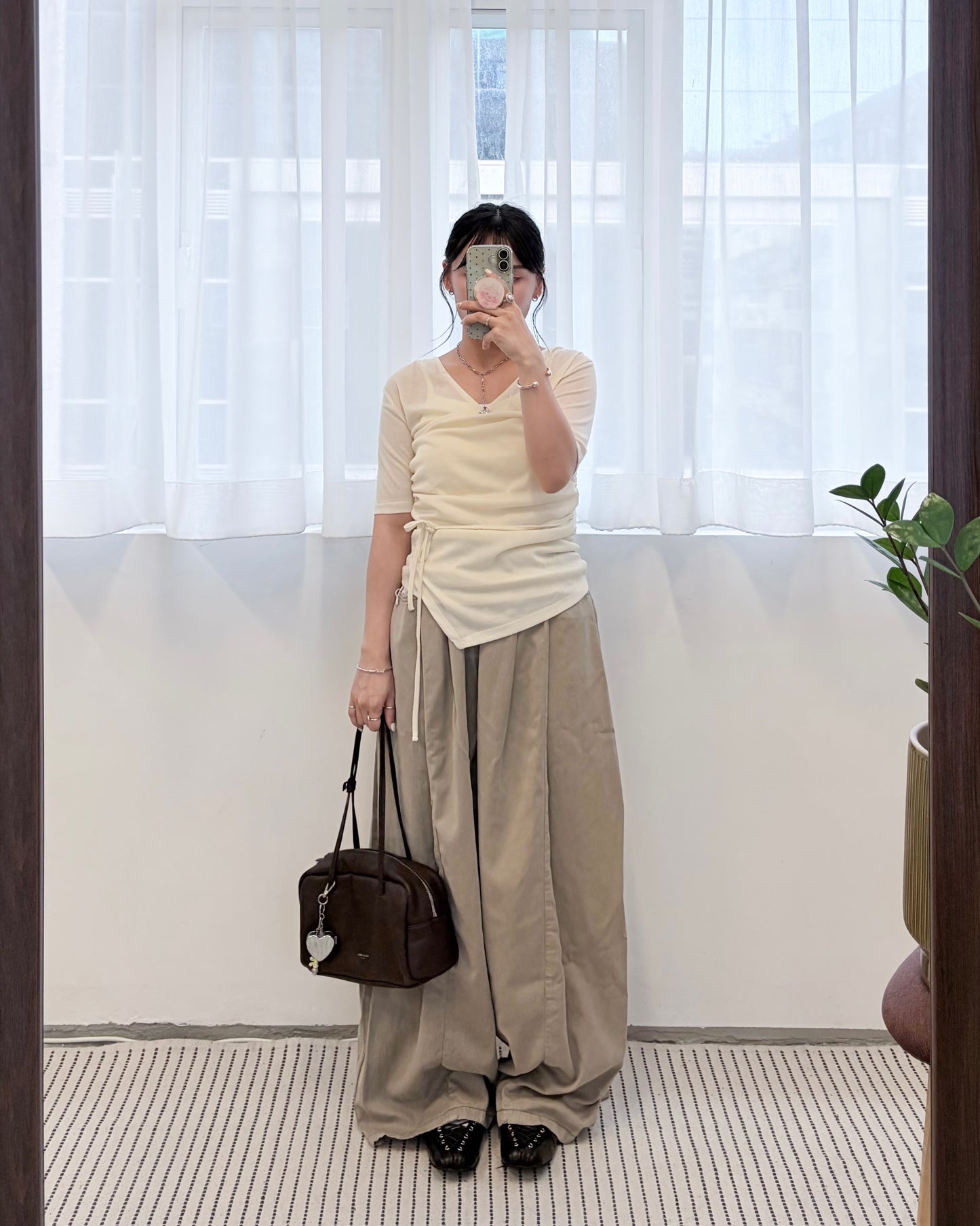 TP801- 2 Way draped Pullover | Cream | Grey | Black