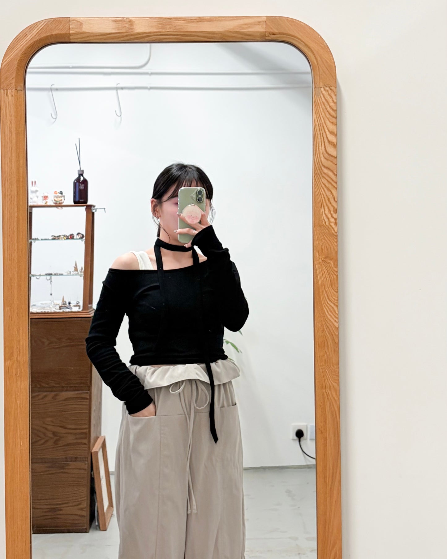 TP737- 2 in 1 Set Top With Neck Strap - Brown | Navy | Black