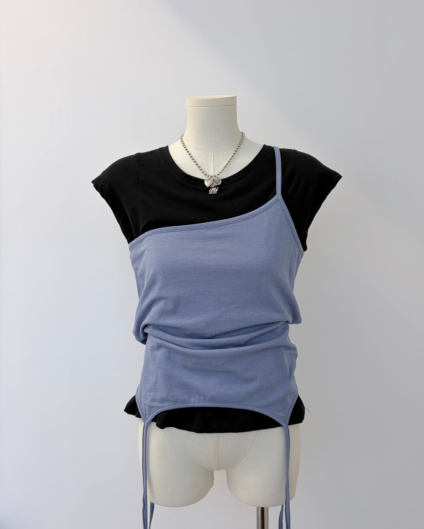 TP779- 3 Way Layer Vest Top | Blue | Brown | Grey | Black