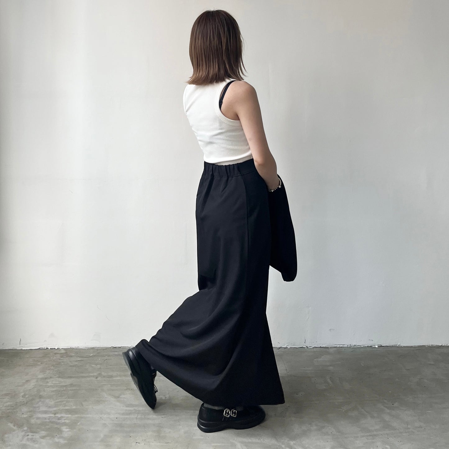 SK74- Lily Set Skirt | Grey | Black ( 自留set )