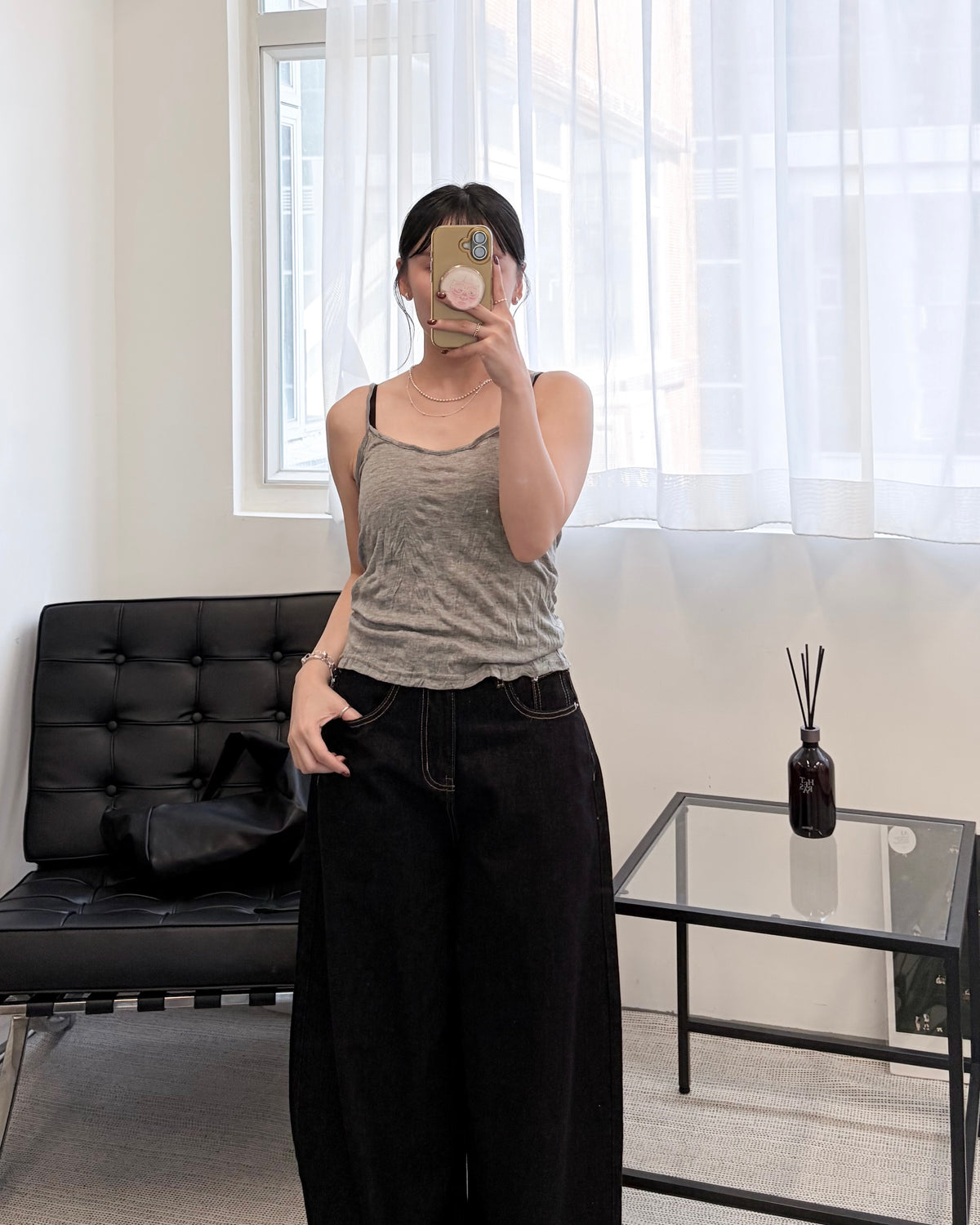 TP845- 皺布背心連外套Set | Cream ｜ Grey | Dark Grey